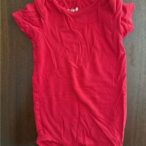 Kyte BABY Vibrant Red Short Sleeve Bodysuit